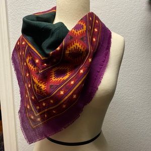 Vibrant Vintage Southwestern-style Scarf